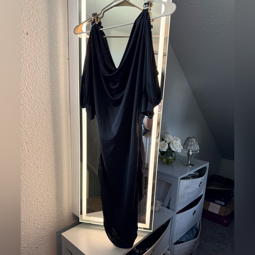 Forplay Black Dress w/ Studded Straps